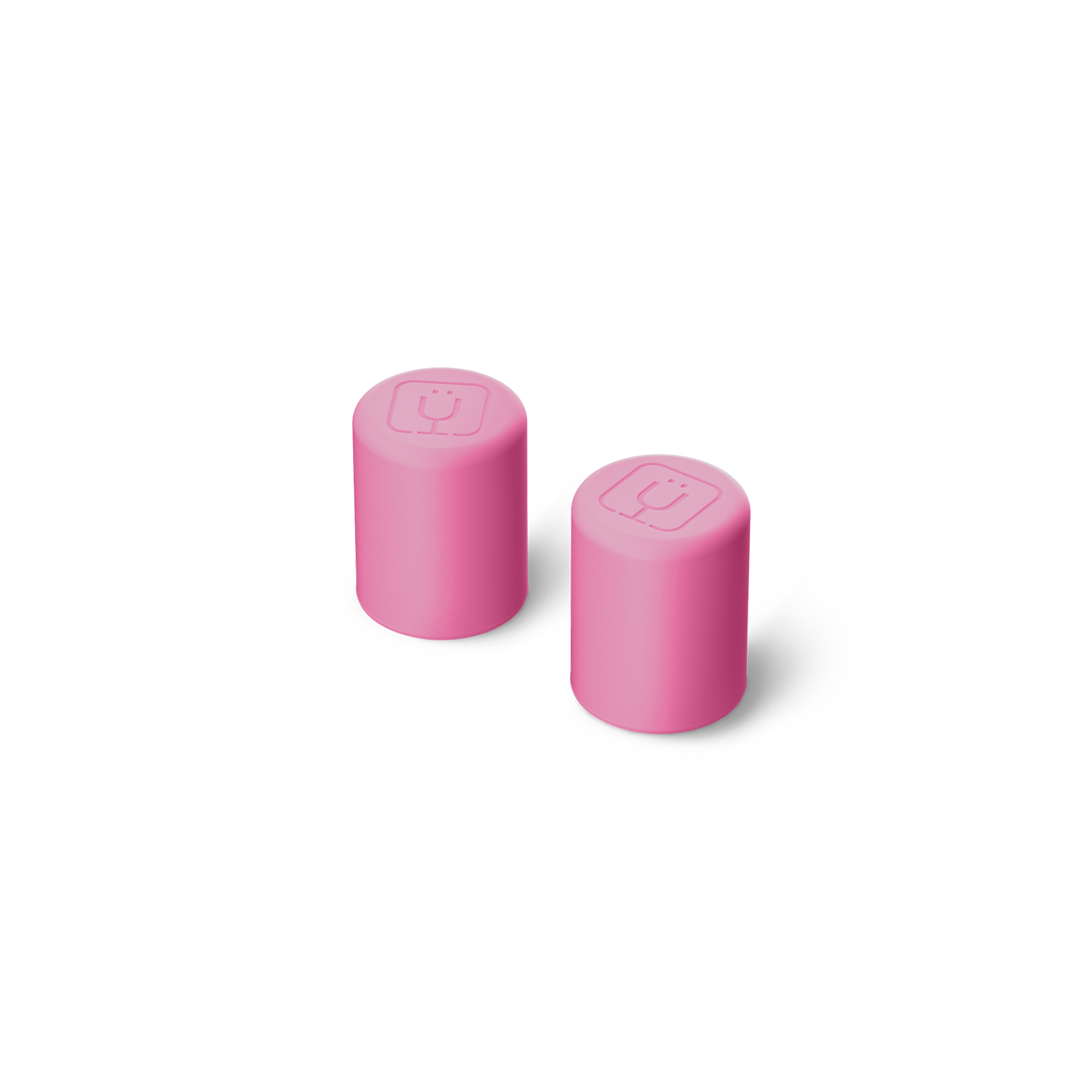 Magnetic Straw Cover | Pink Gingham | 2-Pack - Lite Backup Carry