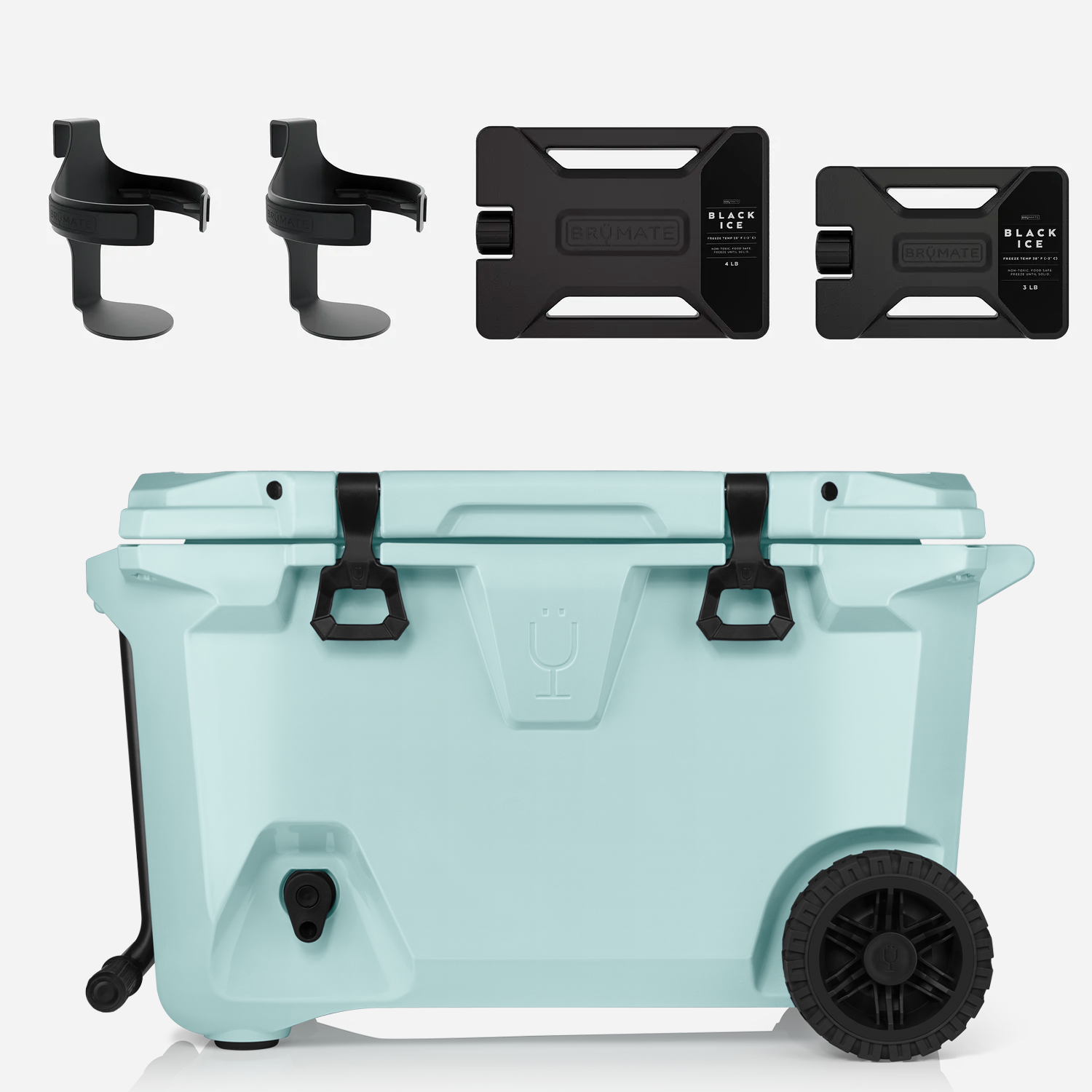 Br�Tank 55-Quart Double Drink Holder Cooler Bundle | Blue Agave